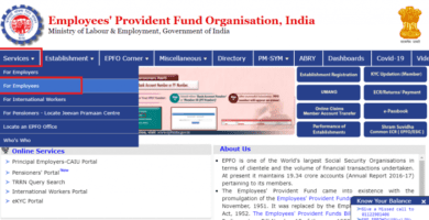 PF online balance check online steps