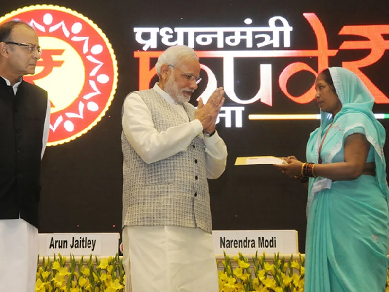 Pradhan Mantri Mudra Yojana Launch Event Ceremony (Image Source: PM Mudra official website)